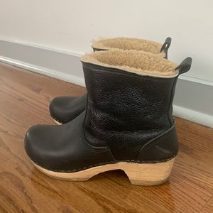 No. 6 Shearling Clog Boots. Size 41.